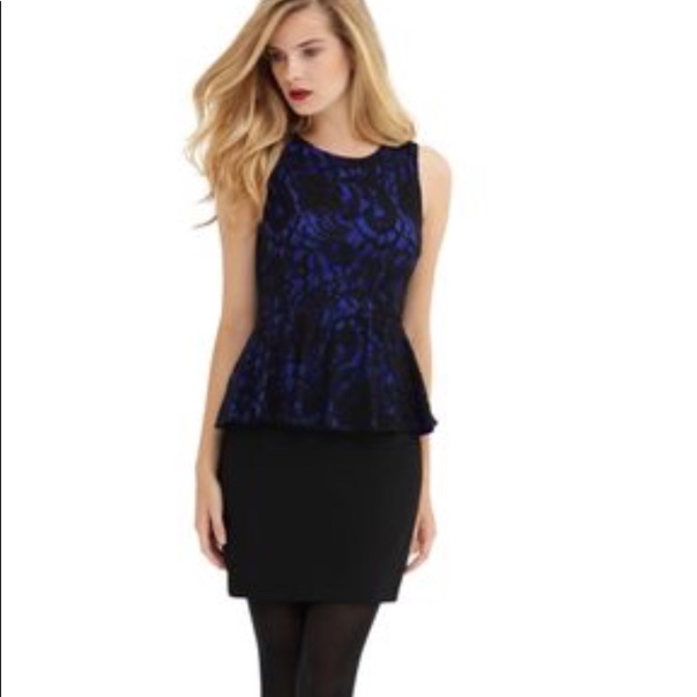 NWT Ali Ro Ultra Violet & lace dress sz 4